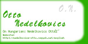 otto nedelkovics business card